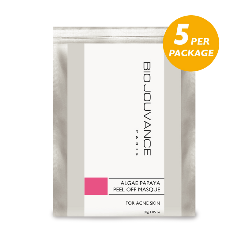 BioJouvance Paris Algae Papaya Peel Off Mask for Acne Prone and Congested Skin Types